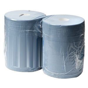 Poetspapier Duocel Blauw 2lgs