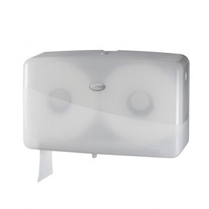 Pearl white jumbo duo-mini toiletrolhouder