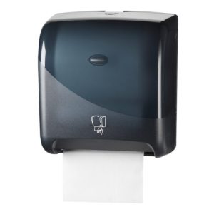 Pearl black handdoekautomaat Tear en Go
