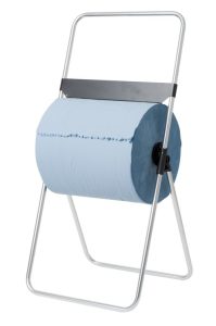 Vloerstandaard  zilver aluminium voor rol tot 38 cm breed