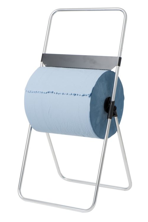 Vloerstandaard  zilver aluminium voor rol tot 38 cm breed