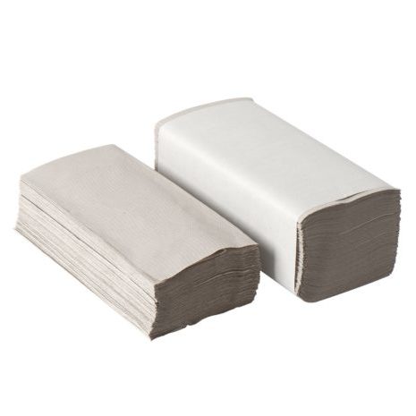 Vouwhanddoek z-vouw recycled natuur 1 laags