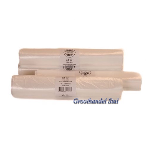 Afvalzak HDPE Transparant 50×55