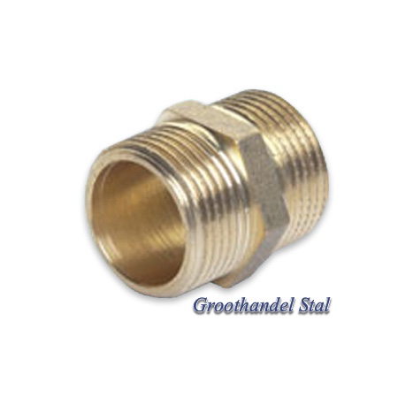 Borstnippel 1 inch buitendraad