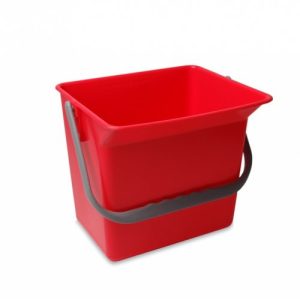Emmer 6 liter t.b.v. werkwagen Wecoline A rood