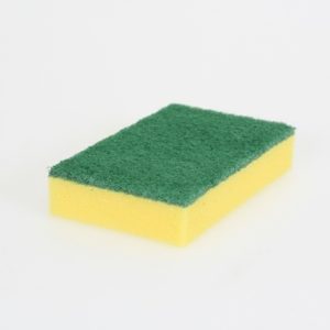 Schuurspons geel met groene pad
