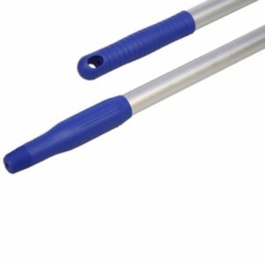 Steel aluminium hygiënisch 140cm conus & greep blauw