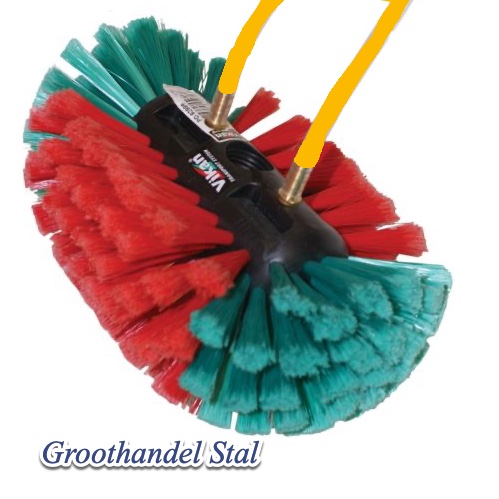 Vikan velgenborstel met spuitnozzels