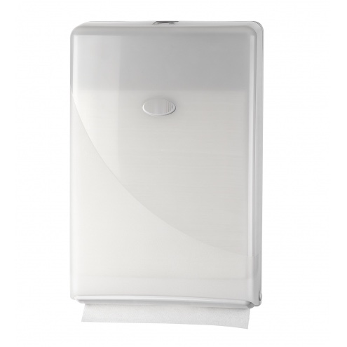 Pearl white vouwhanddoek dispenser